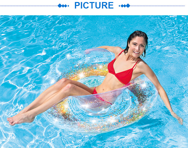 INTEX 56274 金色/粉色闪光泳圈儿童水上辅助用品详情图4