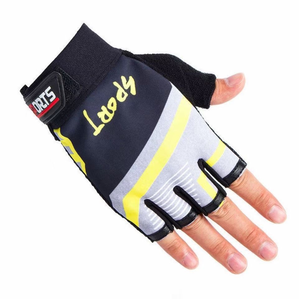Fitness half-finger gloves for men and women Summer thin riding outdoor mountain climbing fishing bikes Spinning trams