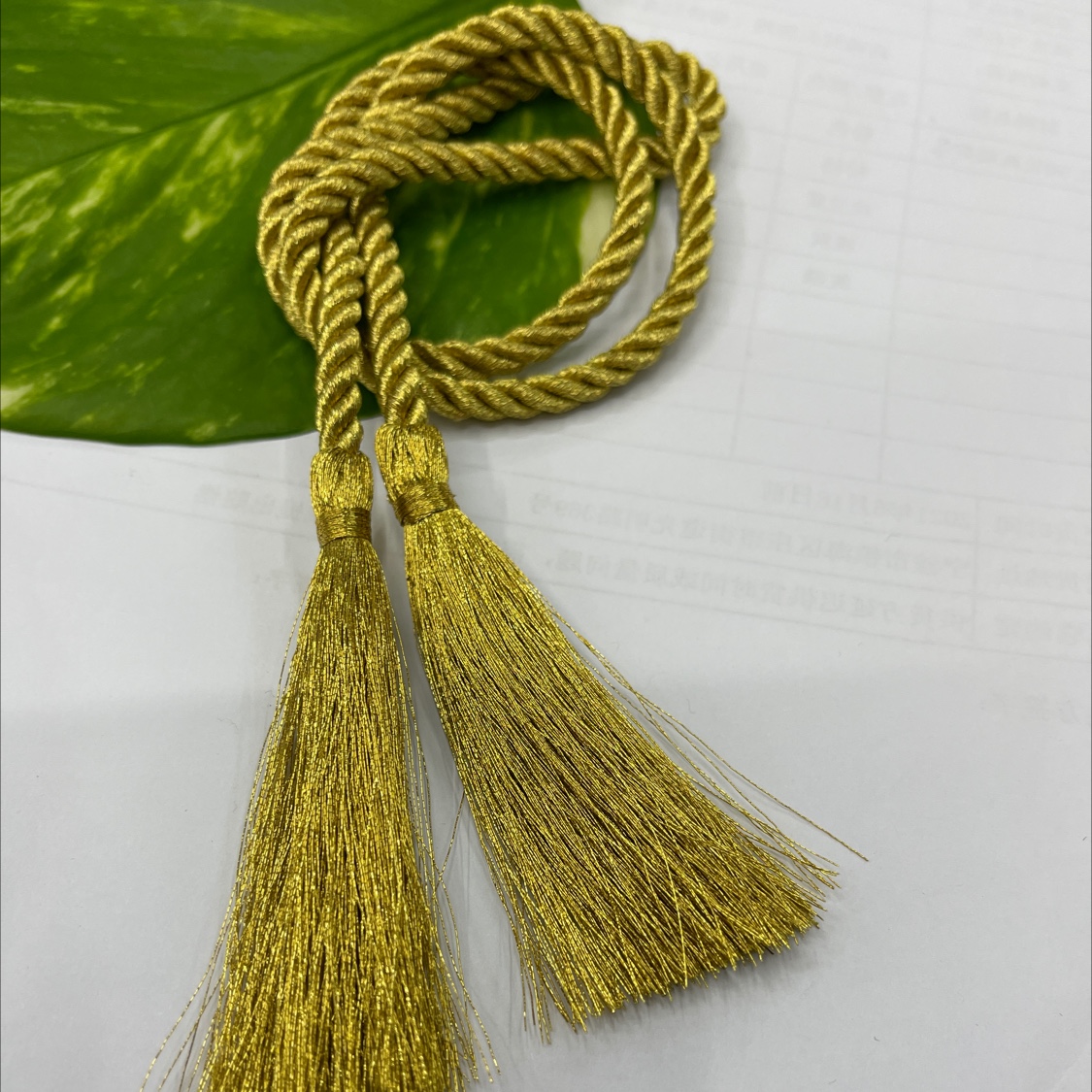 深金绳子流苏挂须吊坠穗子礼品包装DIY辅料配件批发详情图3