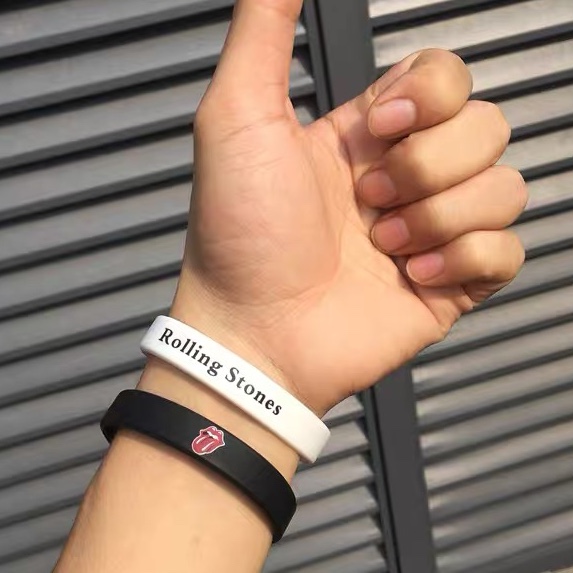 硅胶手环带定制夜光印刷刻字订做logo运动腕带定做夜光编号活动手环