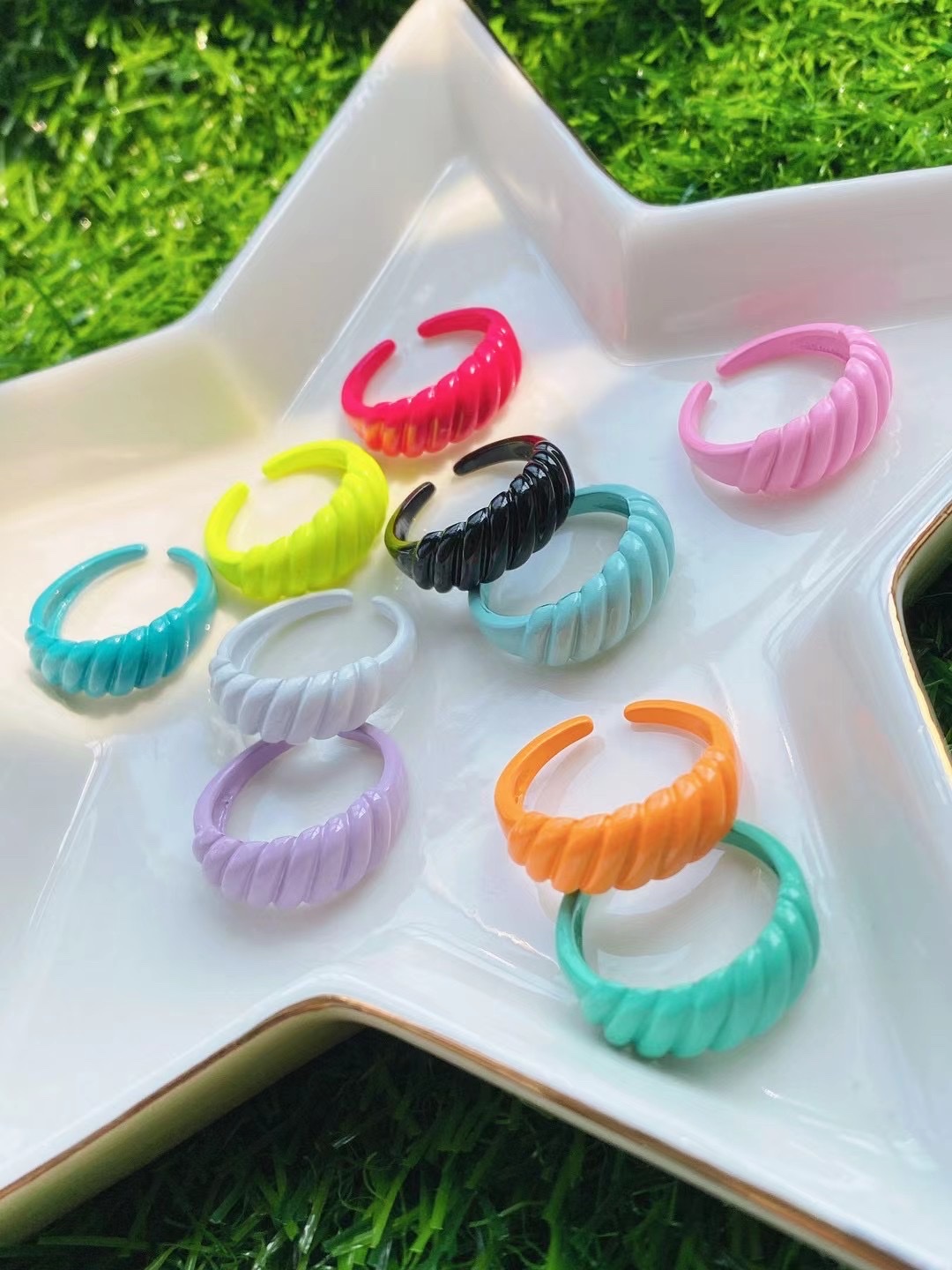 Spray-painted twill ring Specification image