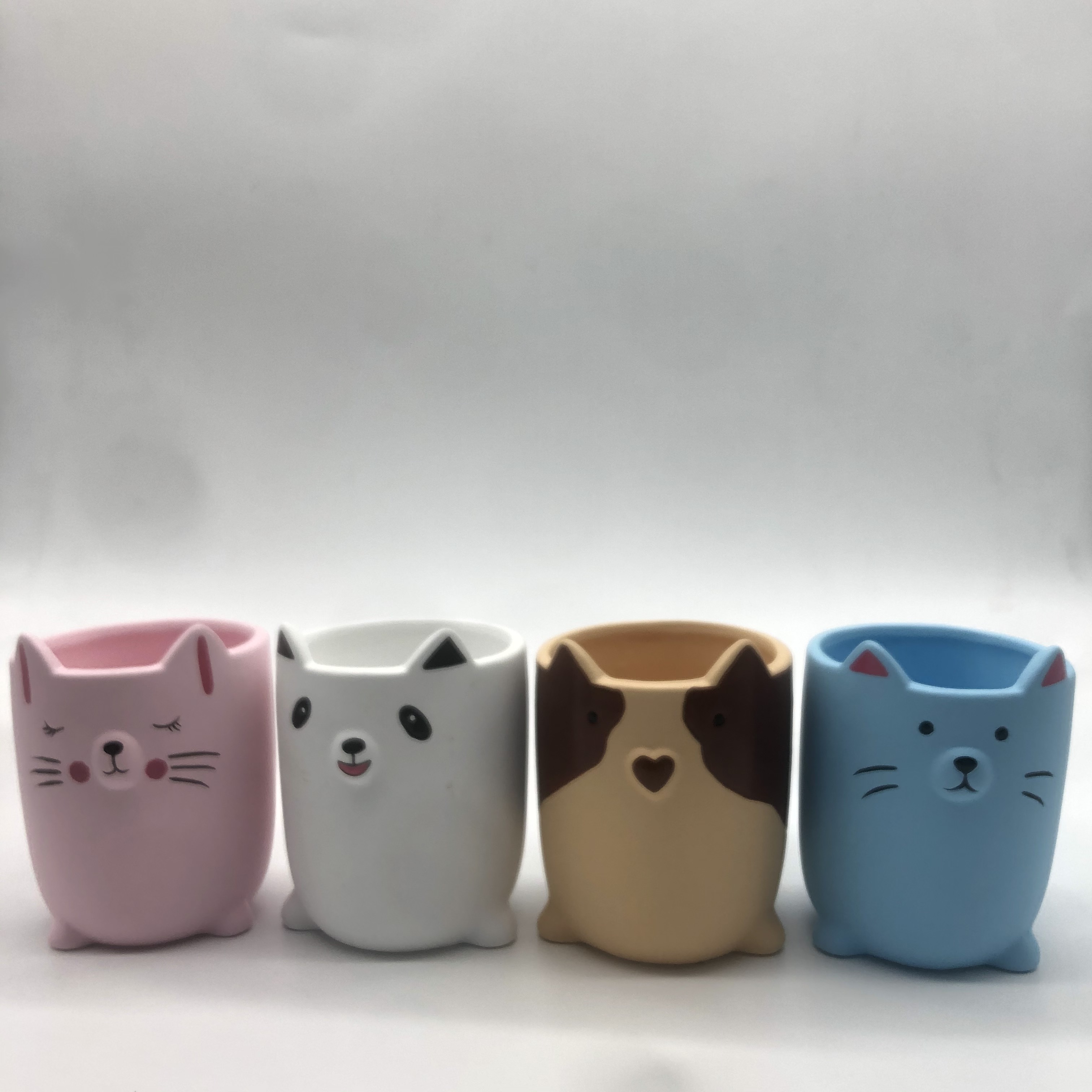 陶瓷卡通猫咪花盆1 厂家直销 松木66款