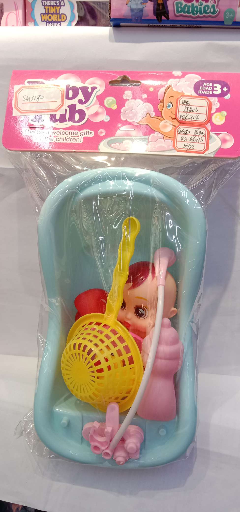 Bathtub rubber crying doll Specification image
