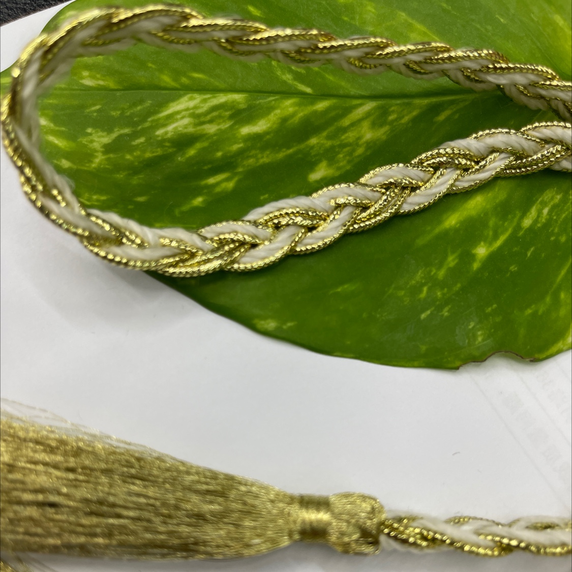 金丝辫子流苏挂须吊坠穗子礼品包装DIY辅料配件批发白底实物图