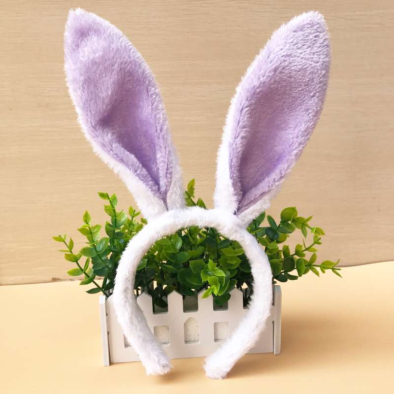 舞台表演道具 毛绒兔子耳朵发箍发饰成人头饰 头箍超值价产品图