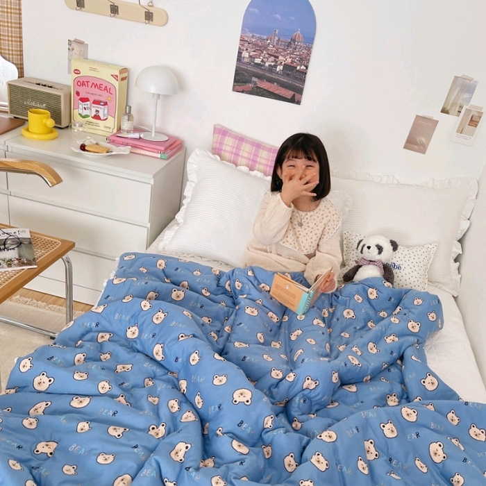 Knitted cotton summer quilt core, new summer cool quilt for children, 14