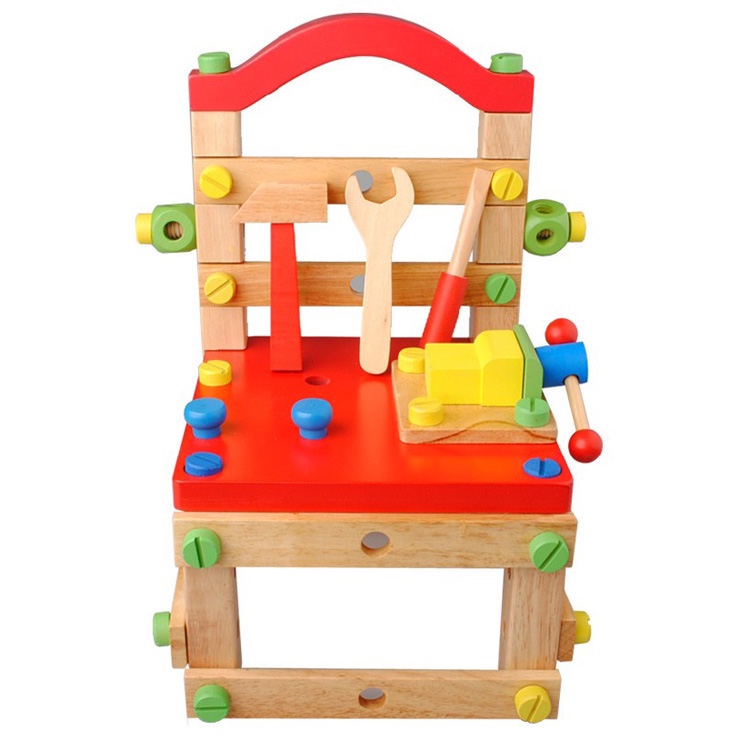 拆装玩具 鲁班拆装椅 螺母组合拼装玩具 工具椅 儿童益智玩具男孩 