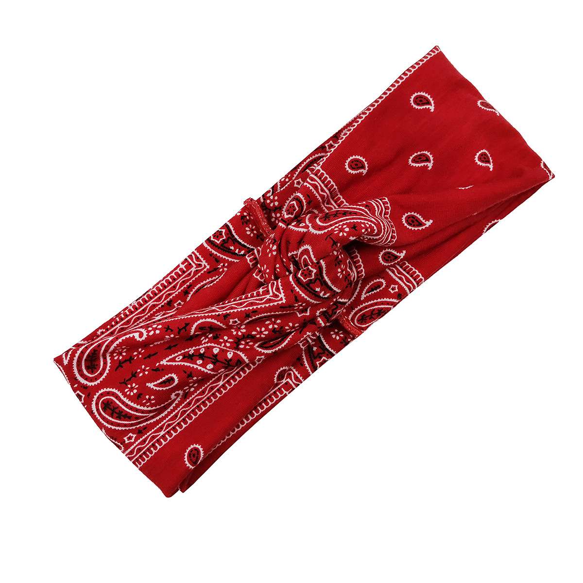 FLY87 New European and American women's printed cross headband Yoga exercise sweat-absorbing Bohemian cashew nut cross headband detail image 6