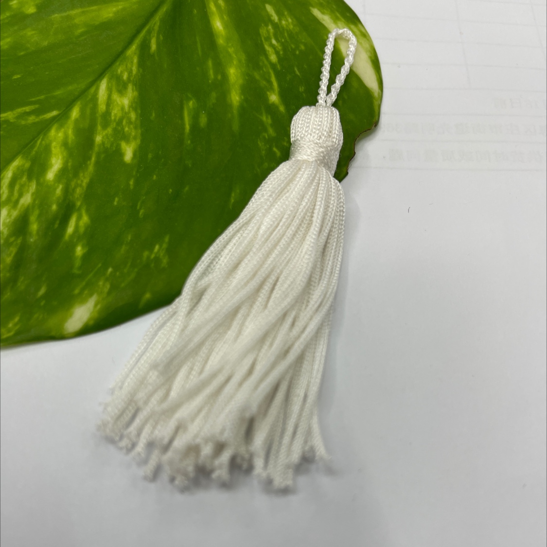 白色人造丝流苏挂须吊坠穗子礼品包装DIY辅料配件批发详情图3
