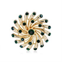 Palace vintage brooch Dress accessories Wedding rhinestone brooch Rotary style brooch Dan Moisten