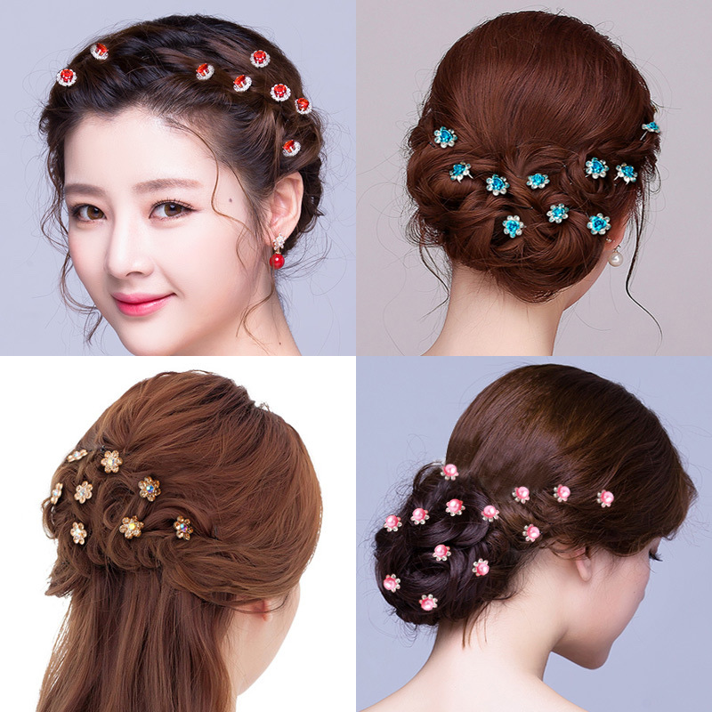 Factory Direct Sales Hair Accessories Rhine-Drill Flower Comb Beautiful Headwear Bride Butterfly Hair Comb Wholesale 64 details Picture