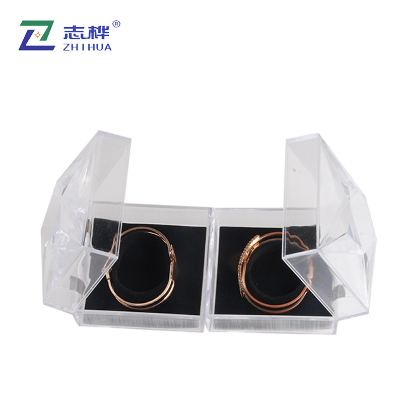 Chi Hua spot transparent bracelet box high-grade acrylic jewelry packaging box watch bracelet jewelry storage box thumbnail