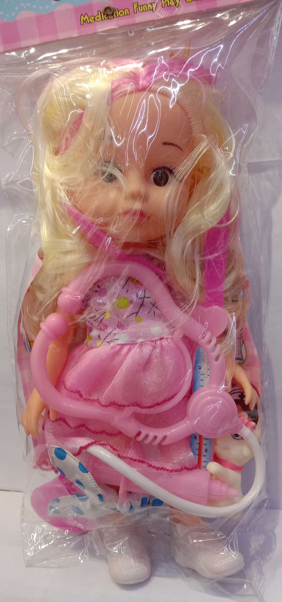 10-inch vinyl doll with 3D eyes detail image 1