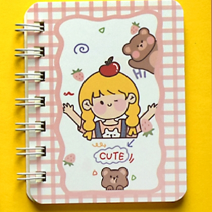Girl Apple coil book full figure