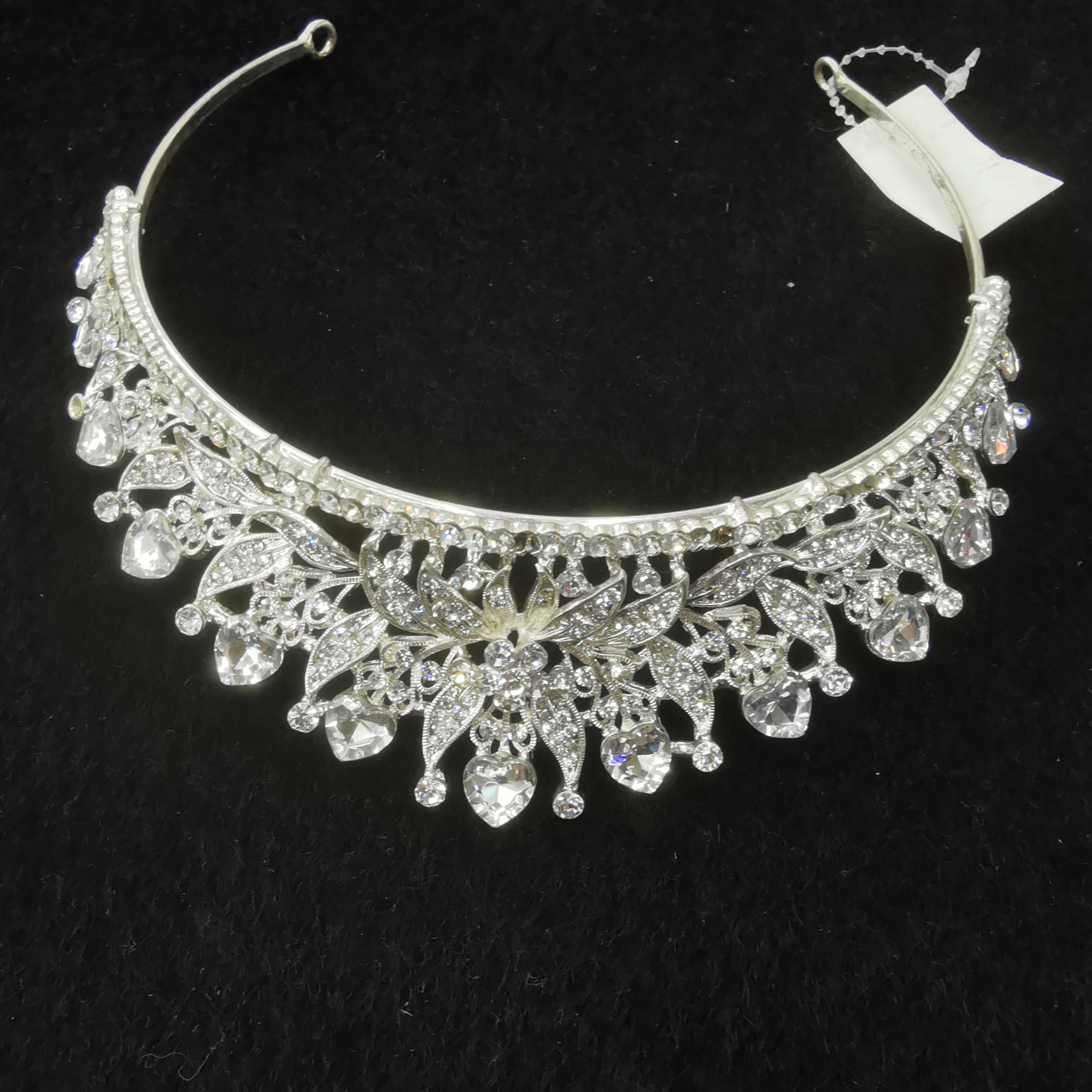 Luxury princess style rhinestone crown bridal tiara wedding dress photography