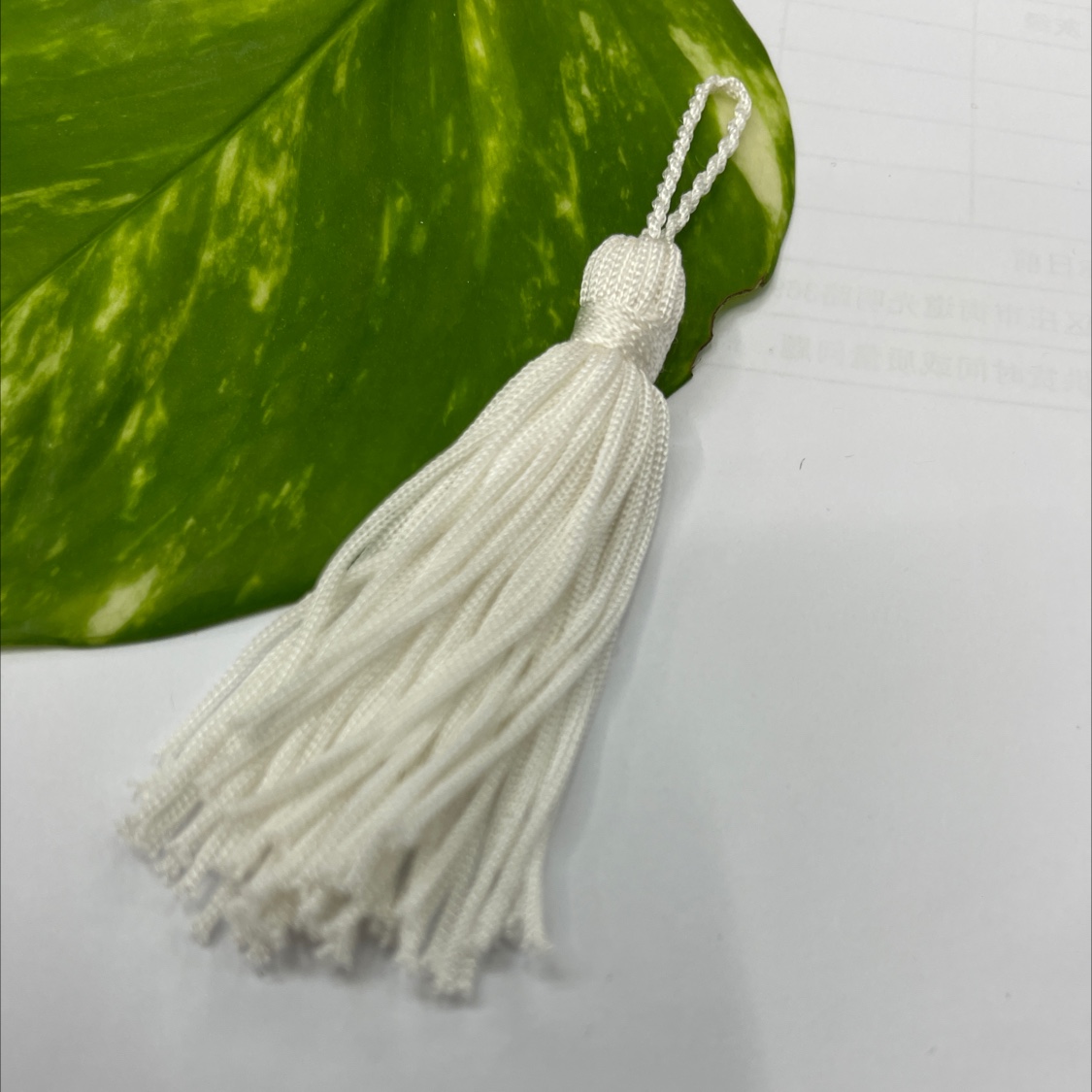 白色人造丝流苏挂须吊坠穗子礼品包装DIY辅料配件批发细节图