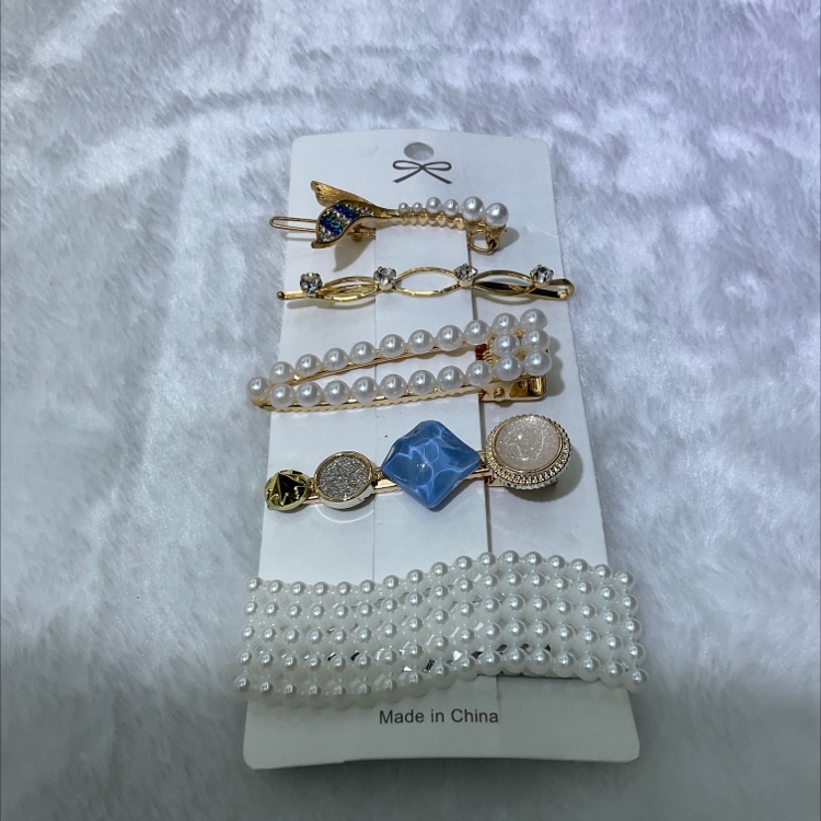 蓝色鱼尾五件套