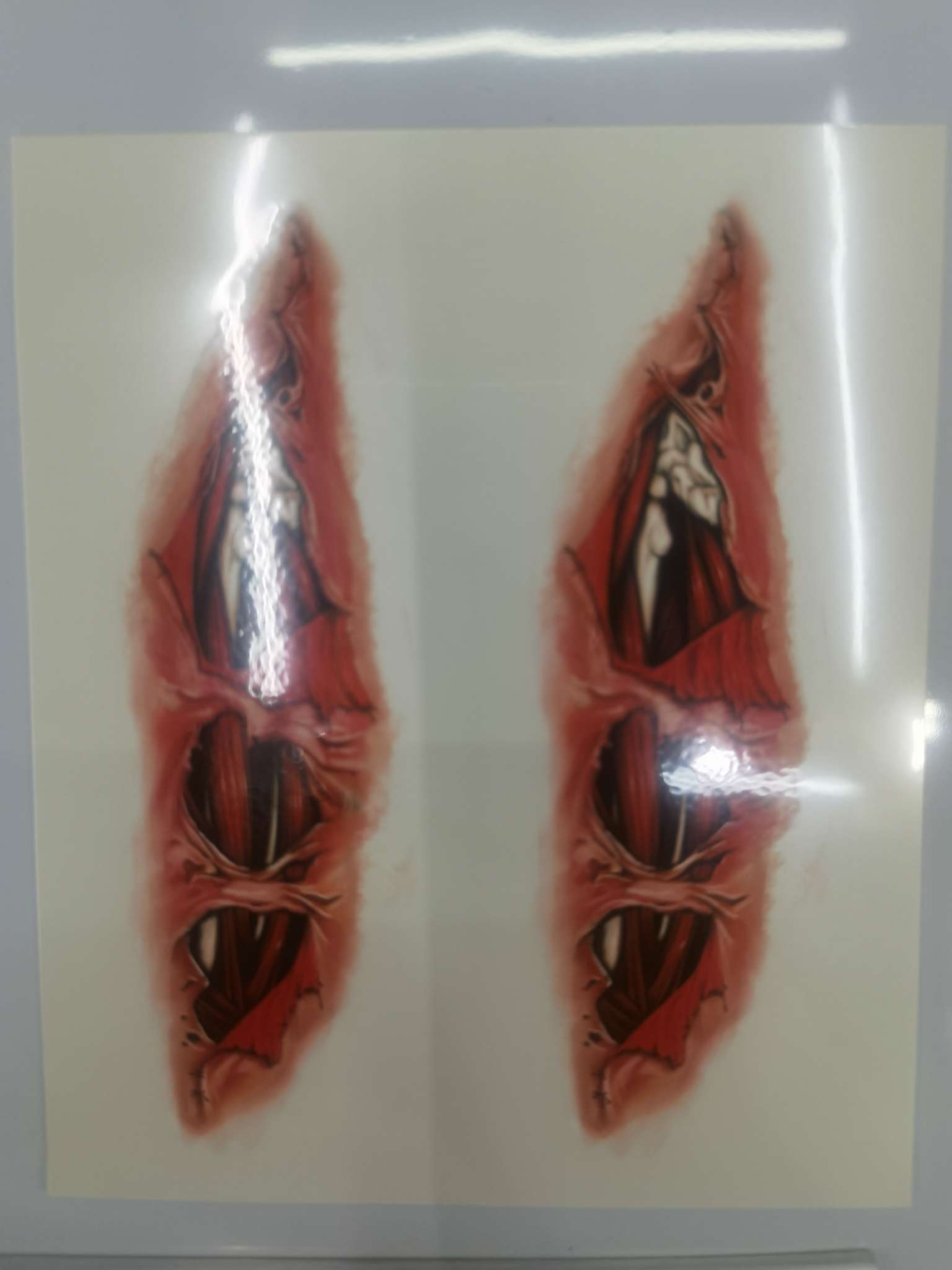 纹身贴纸/假伤疤贴/仿真纹身贴白底实物图