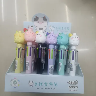 Big 6 Color Hand Ledger Pen Office Business General Material Environmental Protection, Safety, Non-Toxic And Odorless