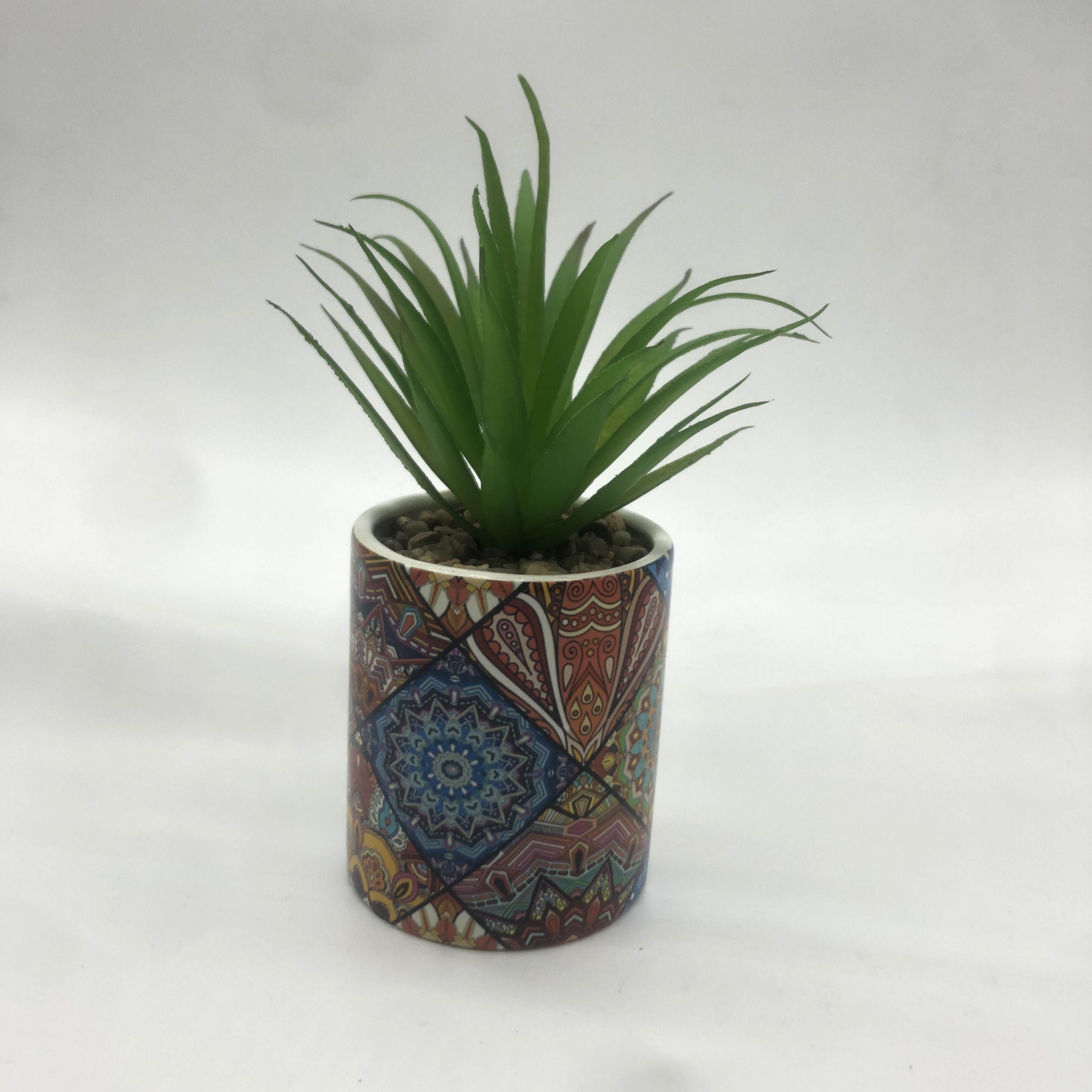 陶瓷曼陀罗植物花盆1 厂家直销 松木69款1