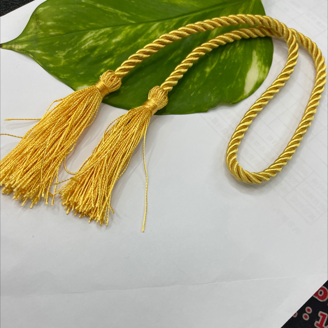 金黄绳子流苏挂须吊坠穗子礼品包装DIY辅料配件批发