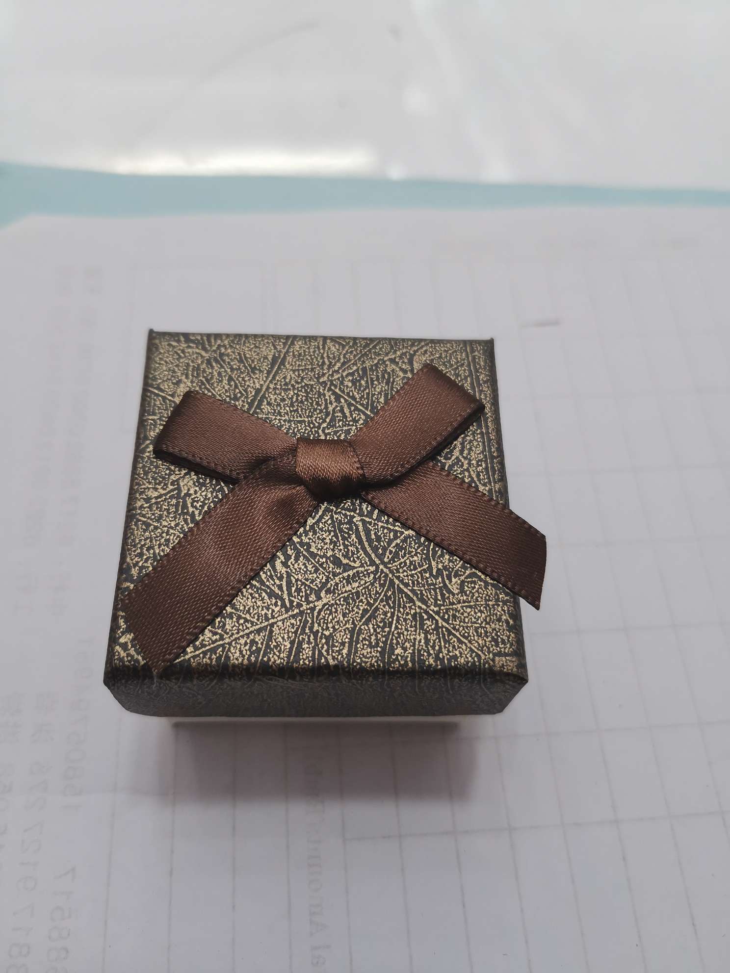 蝴蝶结戒指盒5白底实物图