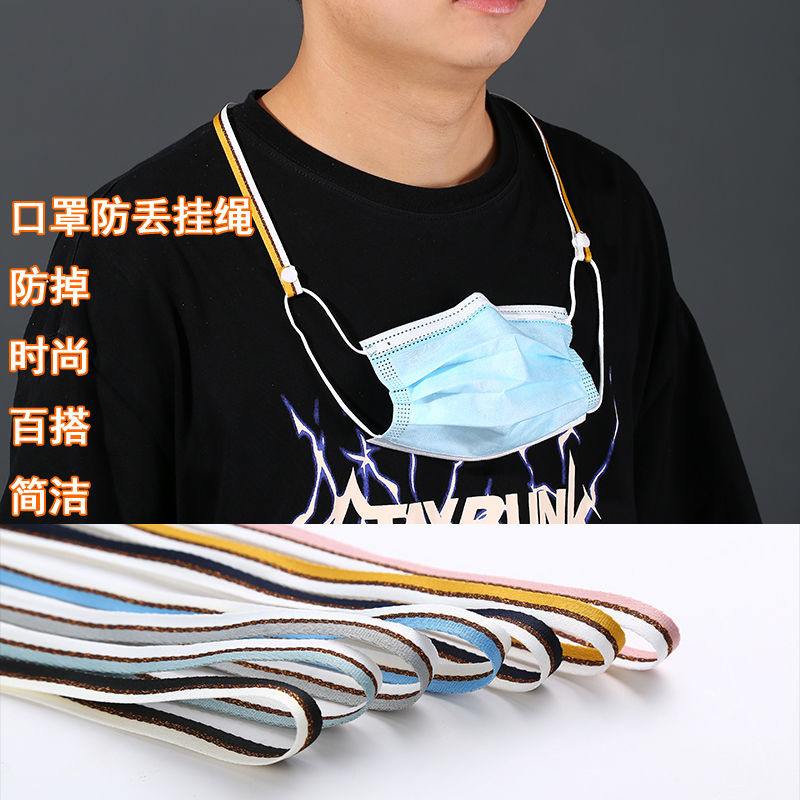 (两个装)口罩挂绳防勒神器无痕耳挂绳廷长防丢耳绳挂脖扣口罩绳详情图5
