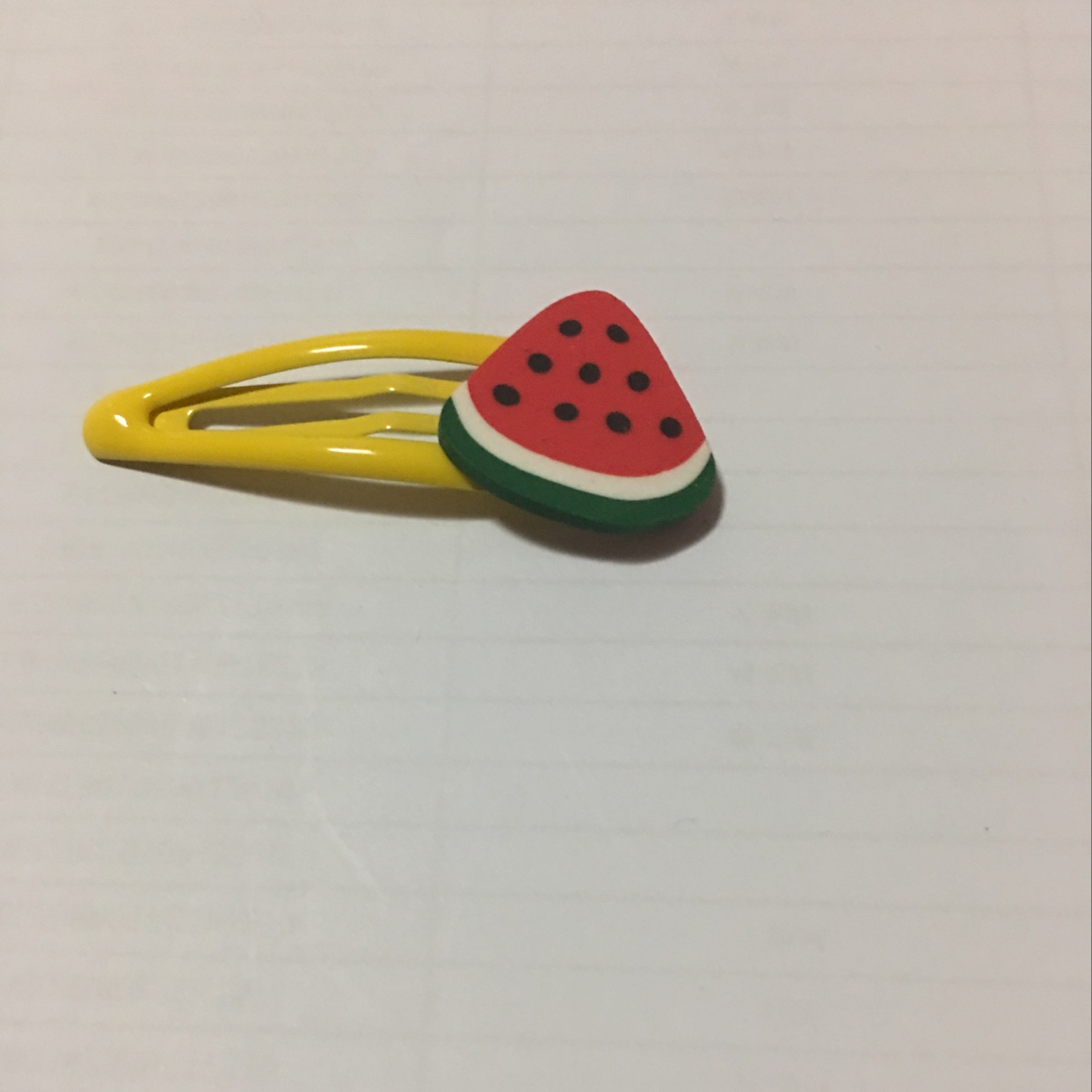 Oil drip clip with watermelon 🍉 design Korean style fashionable casual versatile stylish and elegant details Picture