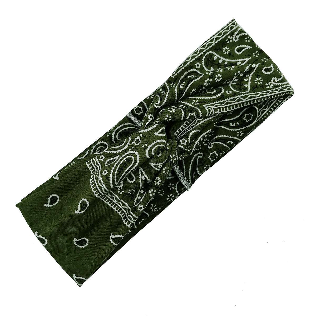 FLY87 New European and American women's printed cross headband Yoga exercise sweat-absorbing Bohemian cashew nut cross headband Application Scenario