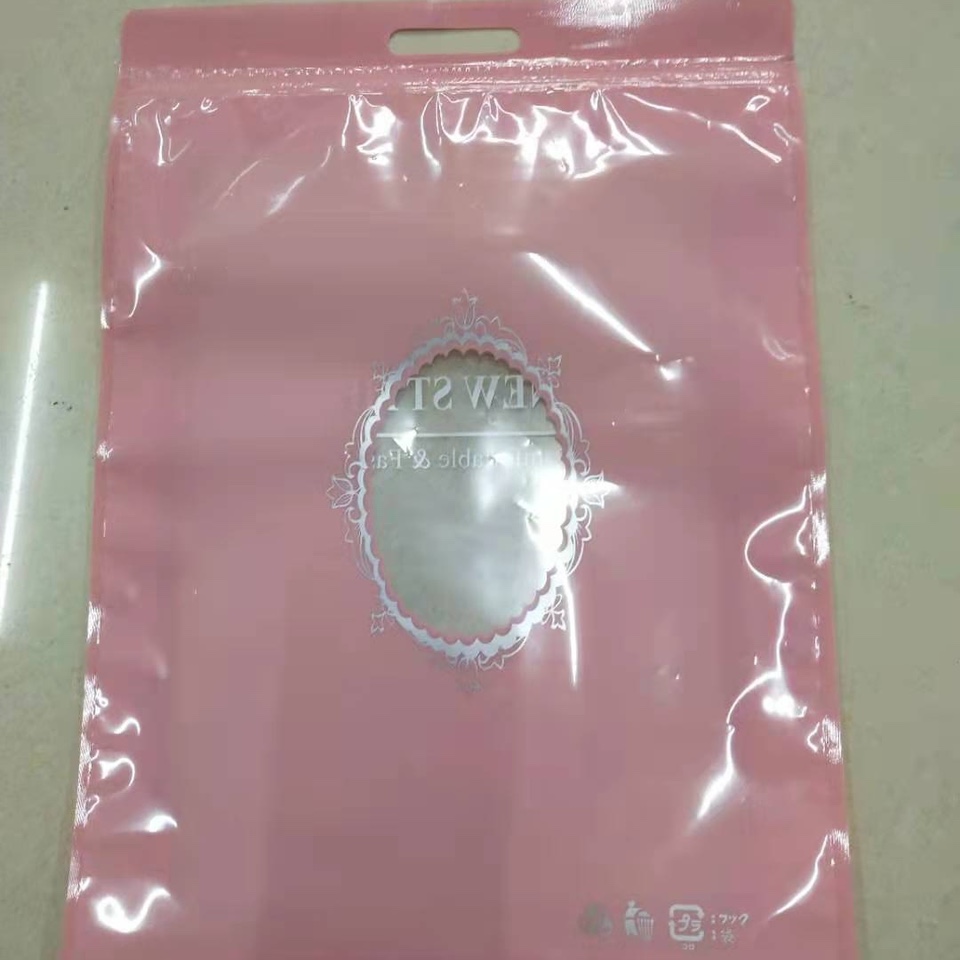 Printed Pantyhose New Fashion Korean Zipper Bag 28*38