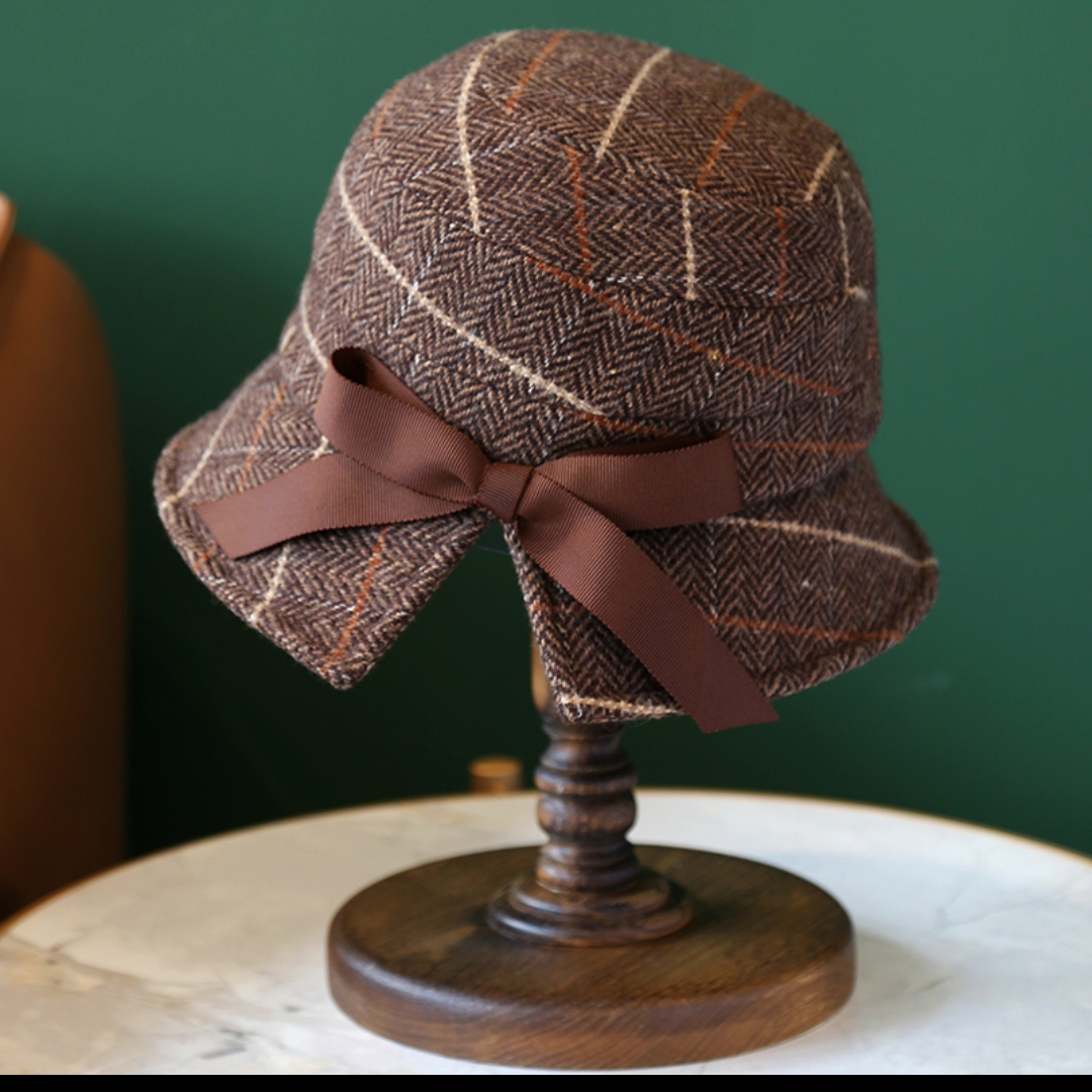 Hat woman Spring and Autumn Korean version of tide fisherman hat woman fashion everything Scottish basin hat Japanese literary hat woman 38