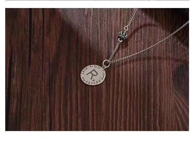 晶珀丽饰品品牌钛钢字母韩国大东门时尚潮流项链详情图13