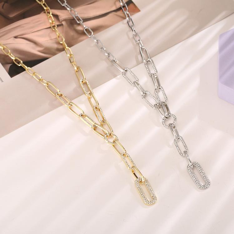 31 Chain metal necklace female niche design sense clavicle chain temperament everything choker network red simple fashion pendant accessories thumbnail
