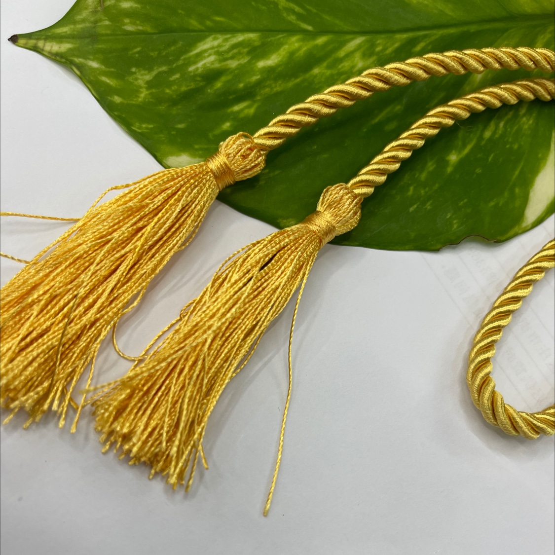 金黄绳子流苏挂须吊坠穗子礼品包装DIY辅料配件批发详情图1