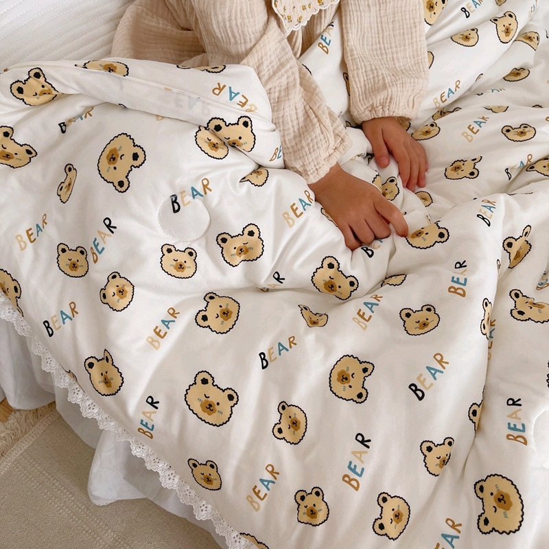 针织棉夏被子被芯新款夏凉被儿童被1