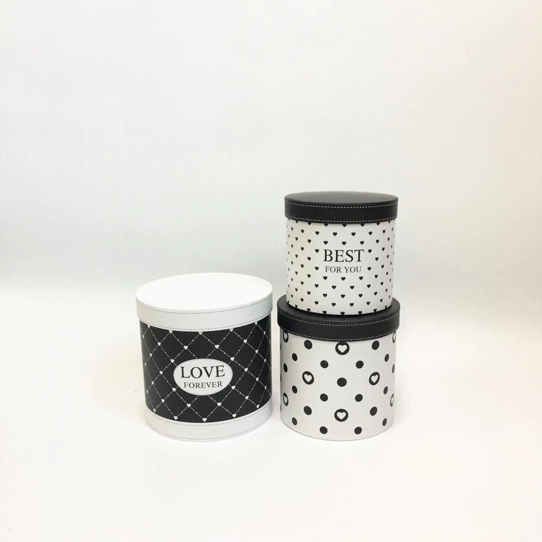 Round cute packaging Gift gift box Coco love love to look at flower packaging box