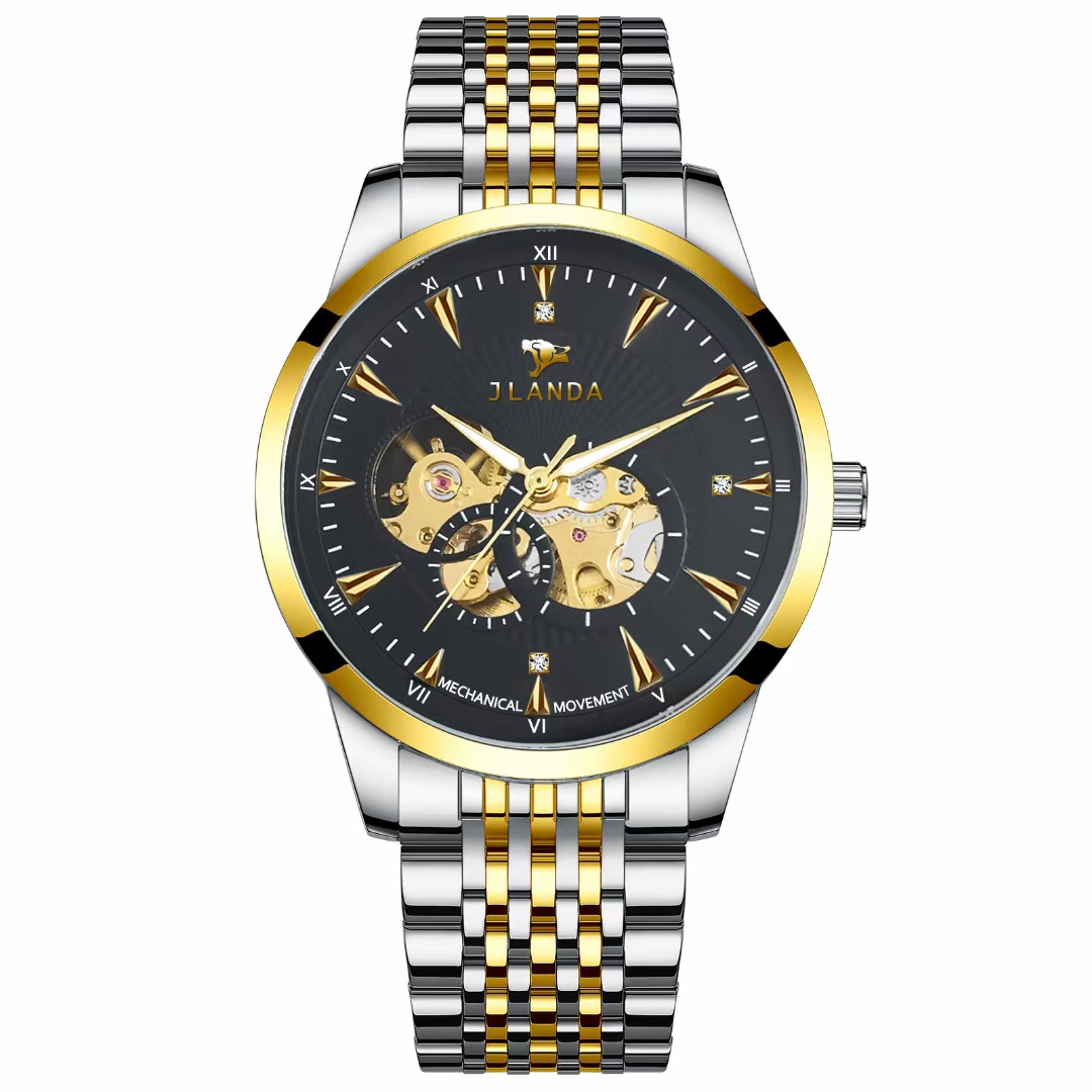The popular fully automatic mechanical skeletonized men's watch on Douyin and Kuaishou Specification image