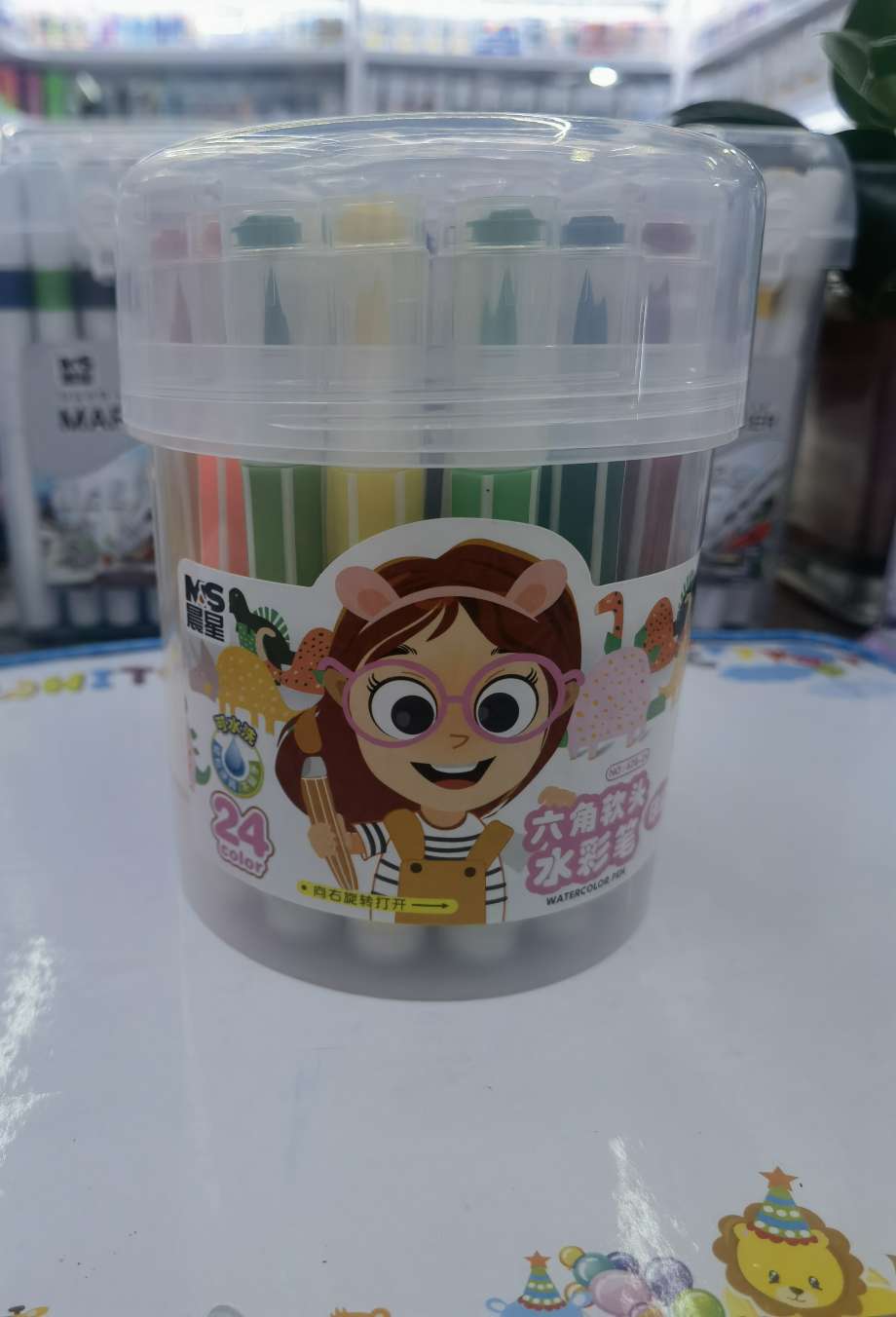Kaihang Pen Line Office Culture Writing Tools Drawing Watercolor Pen 678 Seal Soft Head Watercolor Pen 24 Colors Application Scenario
