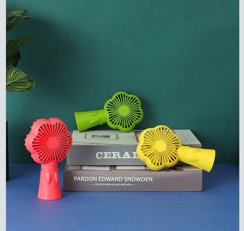 热销USB手持小风扇迷你便携发光大风力静音风扇厂货批发礼品定制风扇细节图