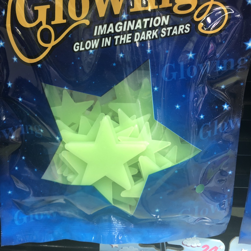 新蓝色包装夜光贴绿色5