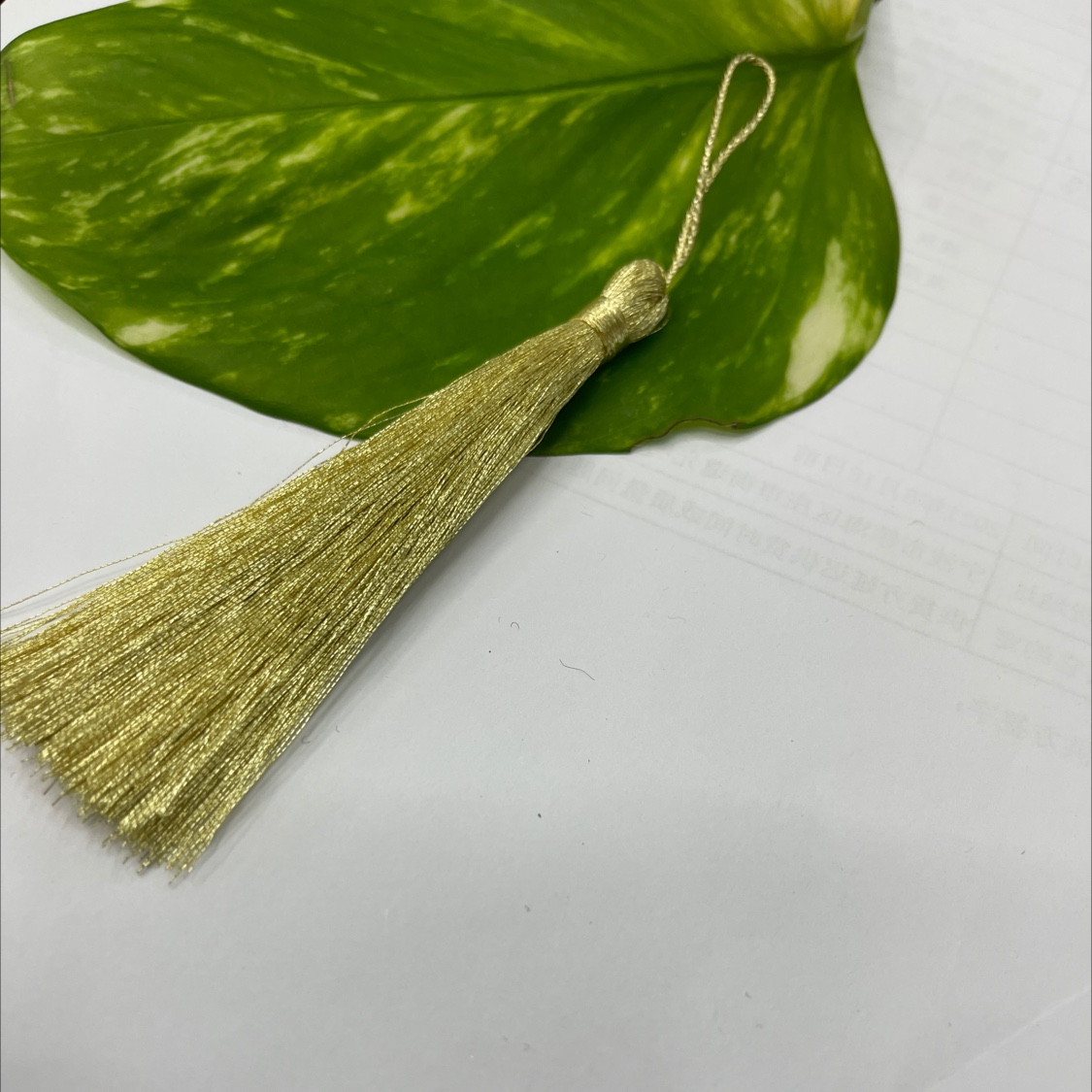 进口金流苏挂须吊坠穗子礼品包装DIY辅料配件批发白底实物图