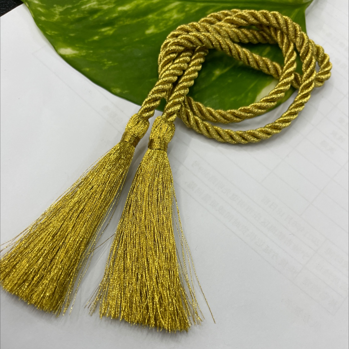 深金绳子流苏挂须吊坠穗子礼品包装DIY辅料配件批发