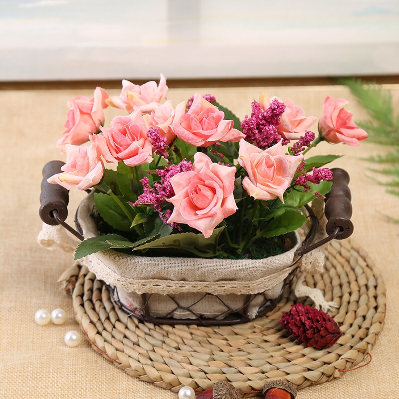 铁艺仿真花细节图