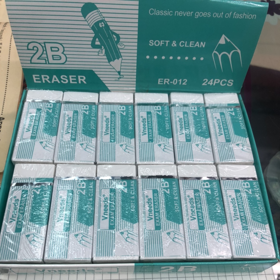 012高品质2B大块橡皮擦24块