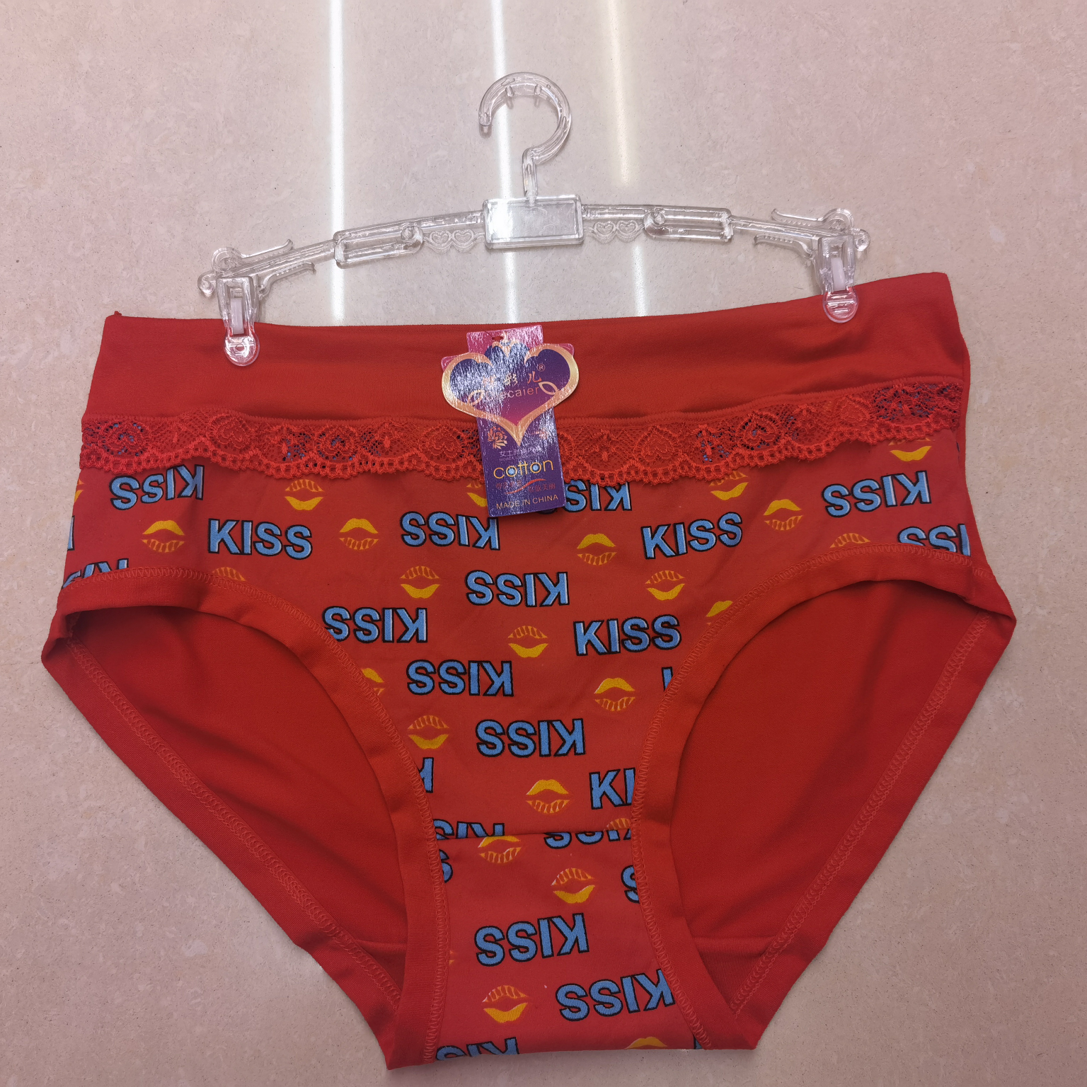 Foreign Trade Ladies Printed Fashion Lace Underwear