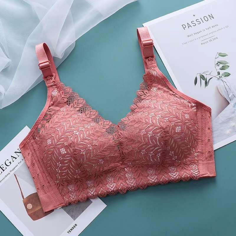 Shuyingting 8302 Open Button Breast-Feeding Bra Breast-Feeding No Underwire Pregnant Women's Underwear Pull Together To Prevent Sagging Thin Bra details Picture