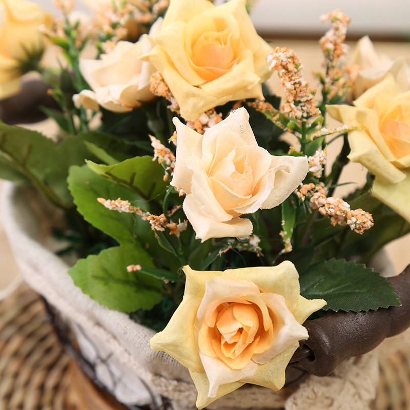 铁艺花篮玫瑰花详情5