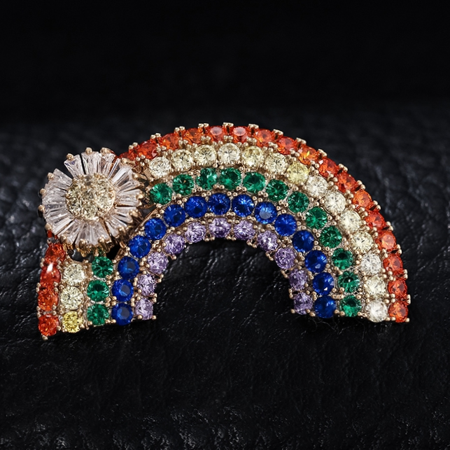 Rainbow brooch