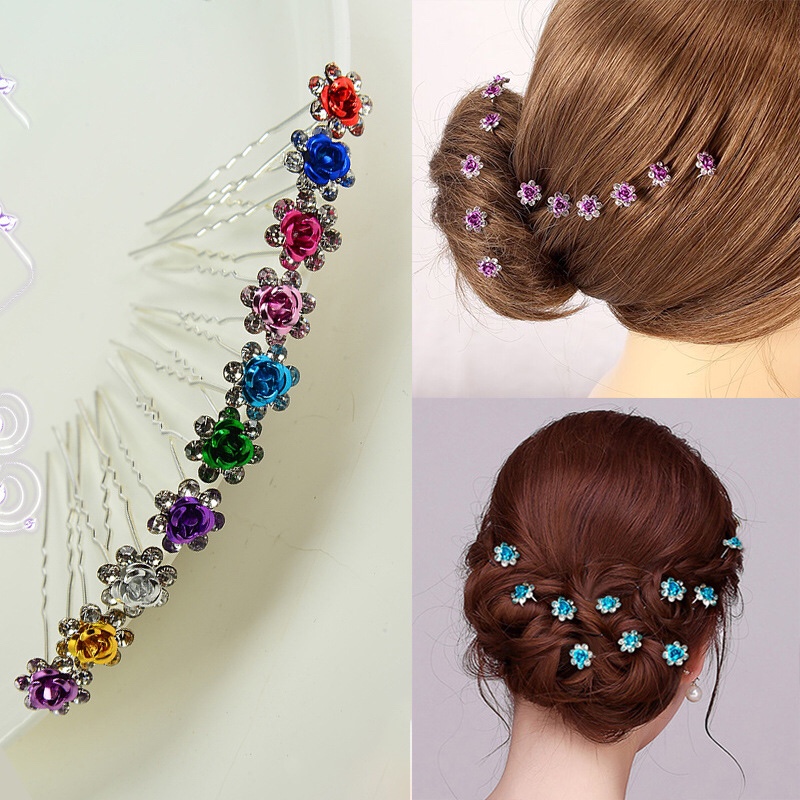 Factory Direct Sales Hair Accessories Rhine-Drill Flower Comb Beautiful Headwear Bride Butterfly Hair Comb Wholesale 64