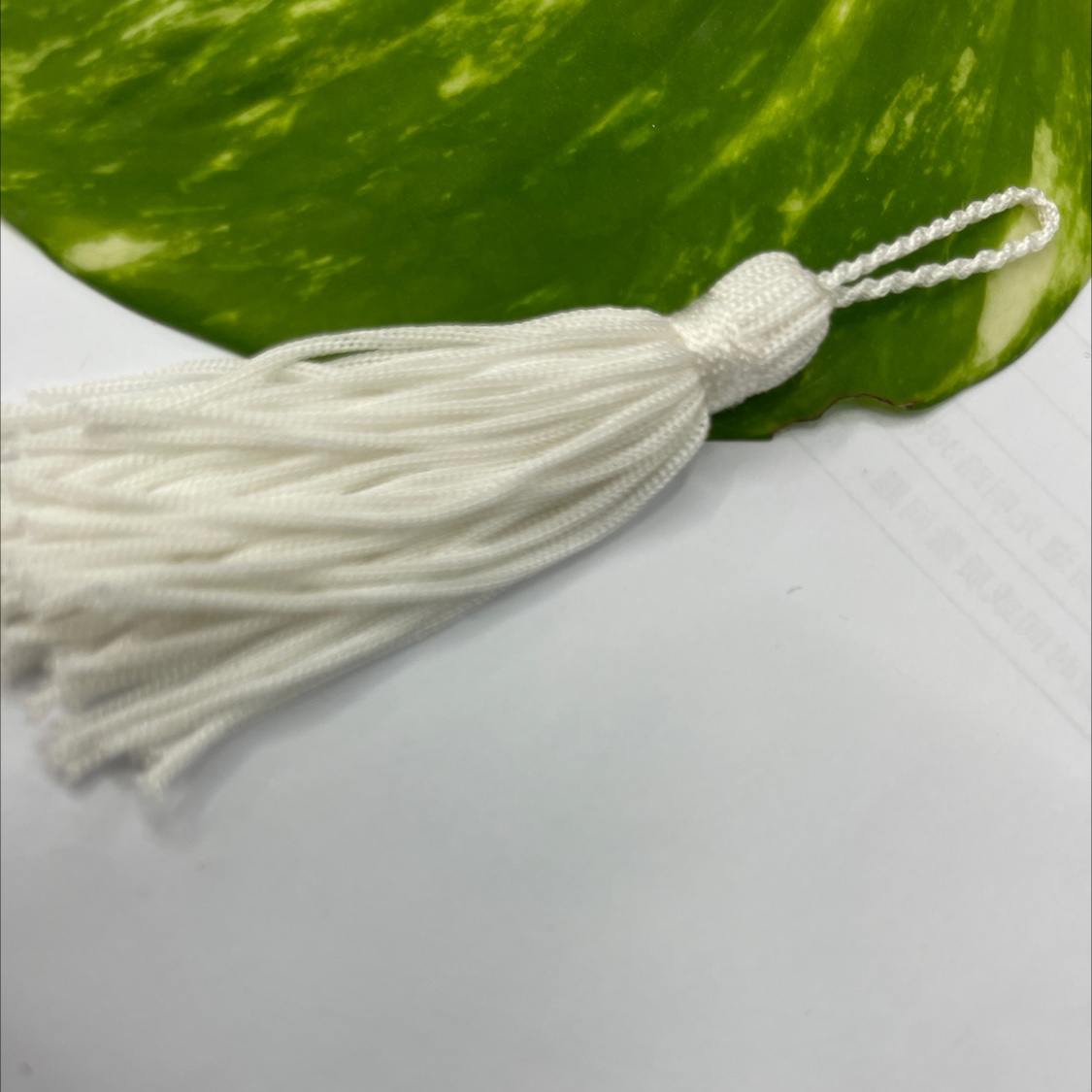 白色人造丝流苏挂须吊坠穗子礼品包装DIY辅料配件批发产品图